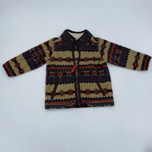 Carter's Boy's Southwest Print Fleece Full Zip Sweater Size 9M
